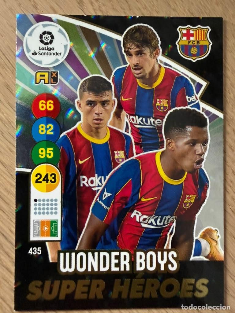 Cromos de f&uacute;tbol: 435 WONDER BOYS SUPER HEROES BARCELONA 20 21 2020 2021 LIGA SANTANDER PANINI ADRENALYN XL CARD