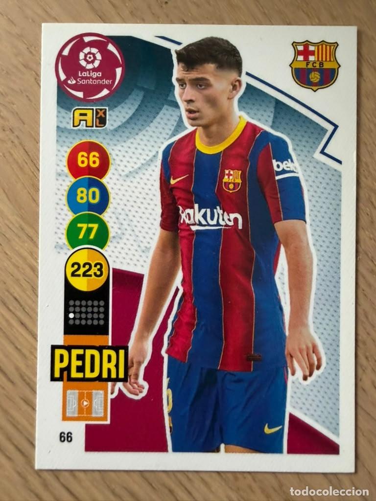 Cromos de f&uacute;tbol: 66 PEDRI BARCELONA 20 21 2020 2021 LIGA SANTANDER PANINI ADRENALYN XL CARD