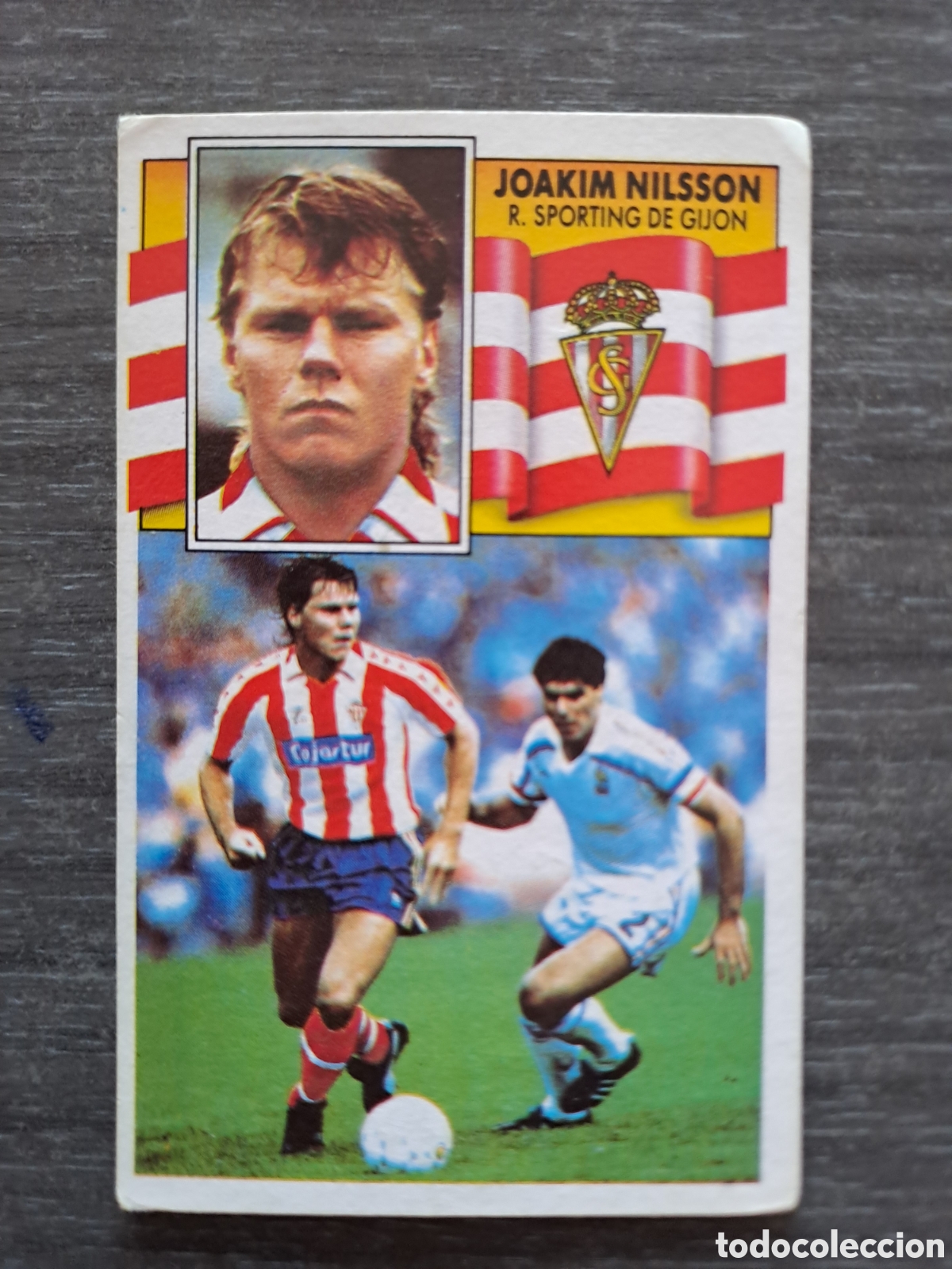 Cromos de f&uacute;tbol: LIGA ESTE 90-91 &mdash; JOAKIM NILSSON &mdash; SPORTING DE GIJ&Oacute;N &mdash; COLOCA Cromo original de Joakim Nilsson