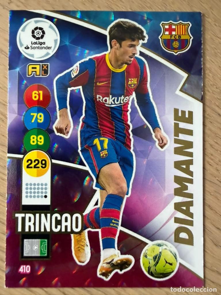 Cromos de f&uacute;tbol: 410 TRINCAO DIAMANTE BARCELONA 20 21 2020 2021 LIGA SANTANDER PANINI ADRENALYN XL CARD