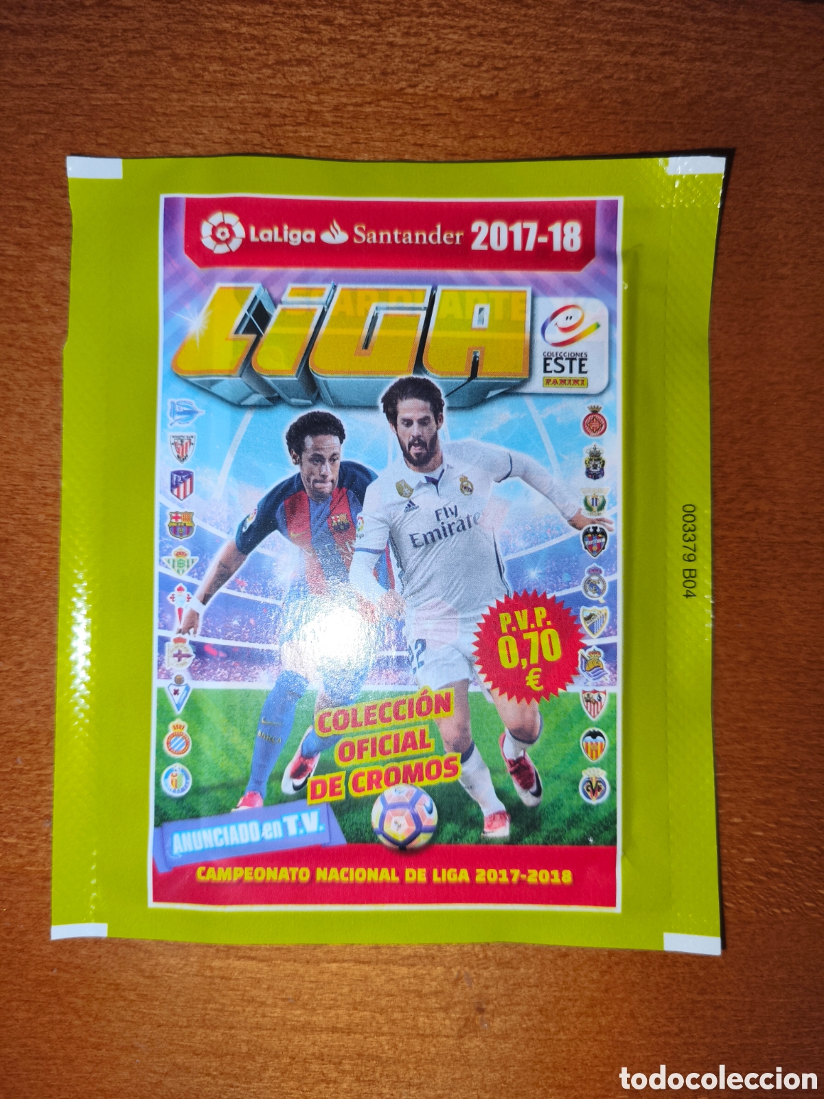 Cromos de f&uacute;tbol: Sobre sin abrir liga este 17/18 Panini