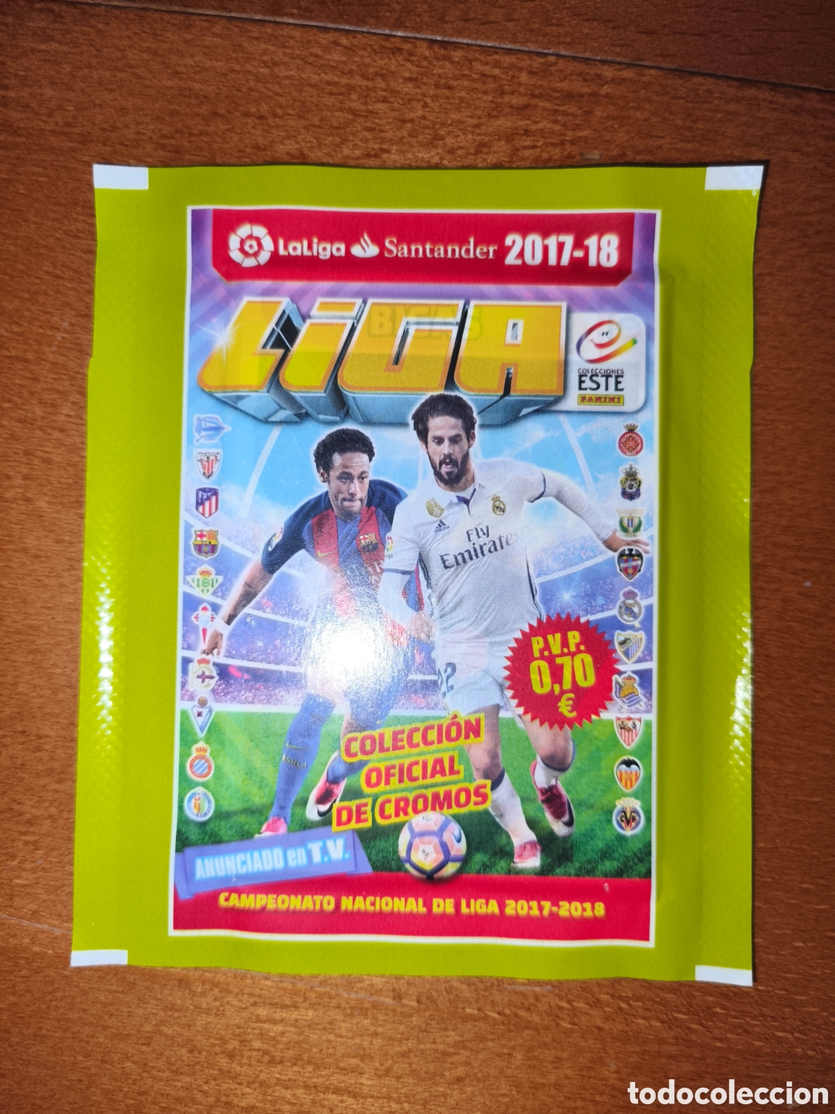 Football Stickers: Sobre sin abrir liga este 17/18 Panini