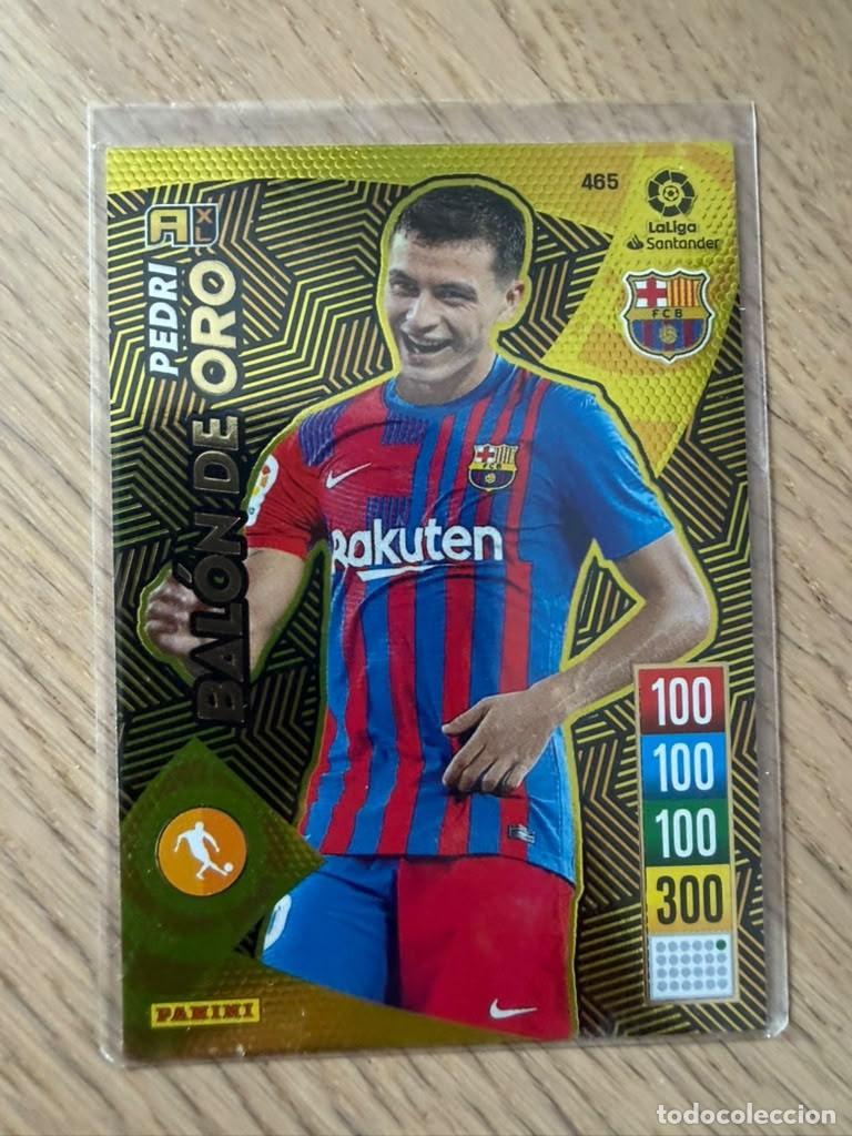 Football Stickers: 465 PEDRI BALON ORO BARCELONA 21 22 2021 2022 LIGA SANTANDER PANINI ADRENALYN XL CARD