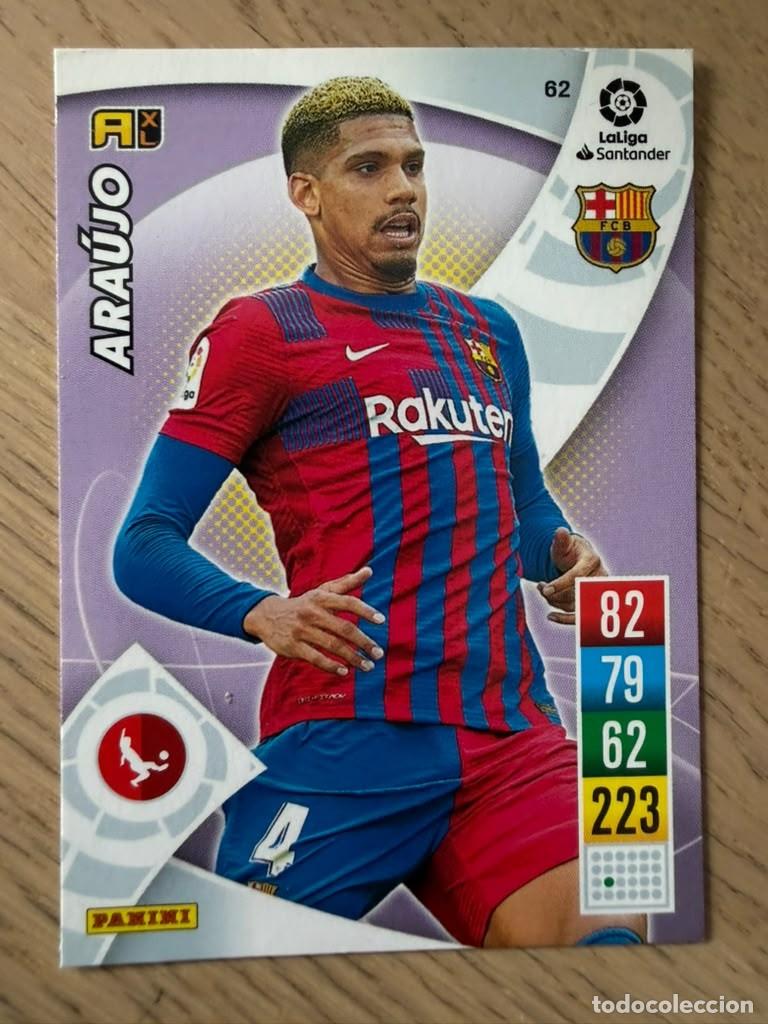 Cromos de f&uacute;tbol: 62 ARAUJO BARCELONA 21 22 2021 2022 LIGA SANTANDER PANINI ADRENALYN XL CARD