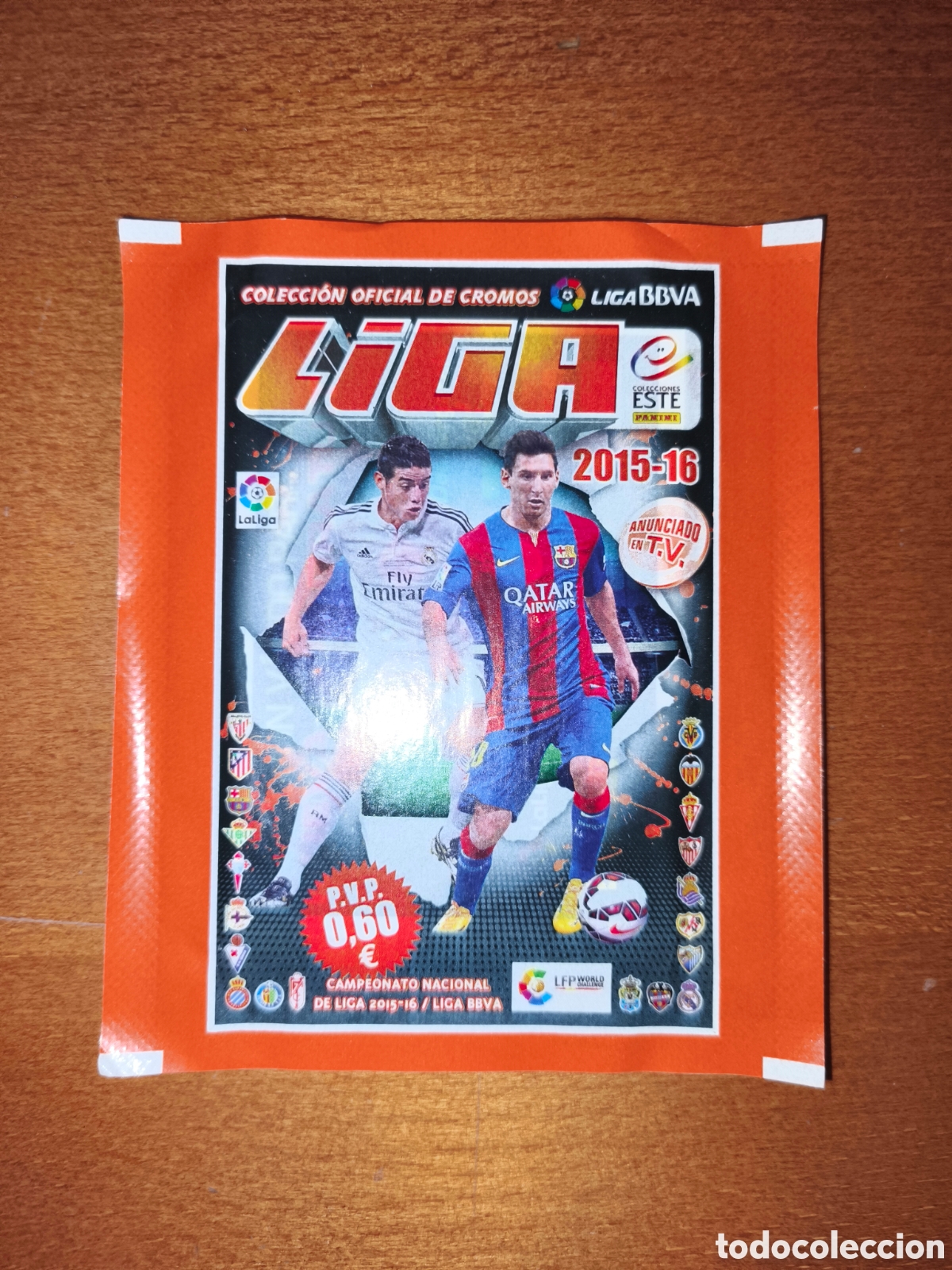 Cromos de f&uacute;tbol: Sobre sin abrir ANCHO liga este 15/16 Panini