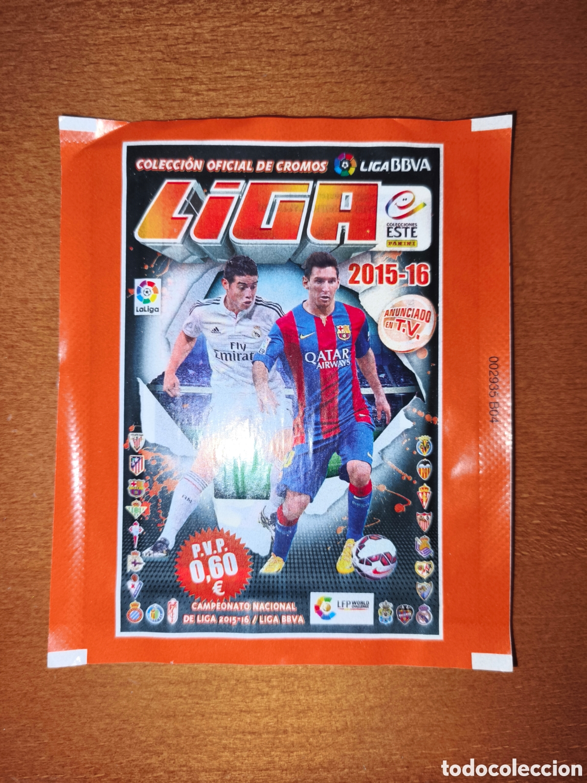 Cromos de f&uacute;tbol: Sobre sin abrir ANCHO liga este 15/16 Panini