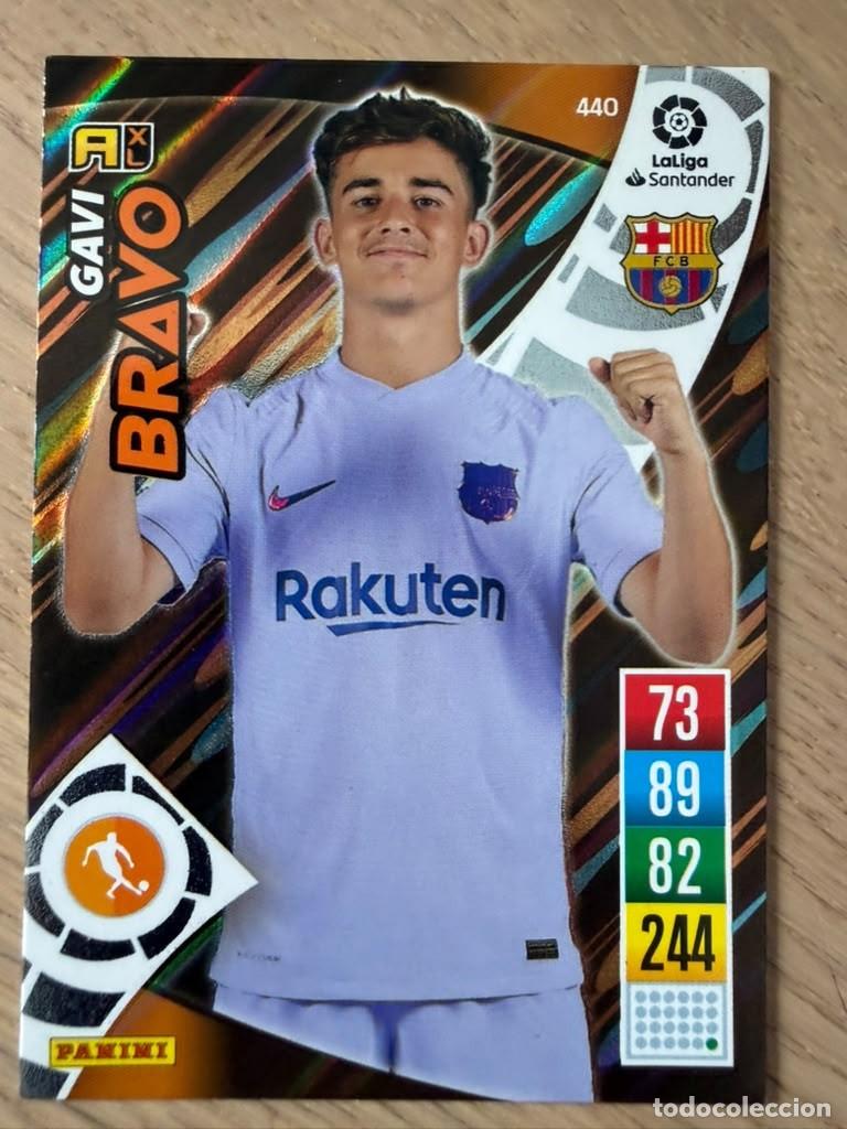 Cromos de f&uacute;tbol: 440 GAVI BRAVO BARCELONA 21 22 2021 2022 LIGA SANTANDER PANINI ADRENALYN XL CARD