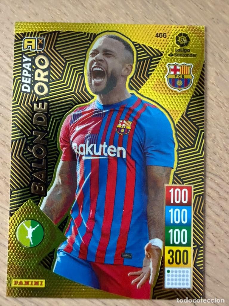 Football Stickers: 466 DEPAY BALON ORO BARCELONA 21 22 2021 2022 LIGA SANTANDER PANINI ADRENALYN XL CARD