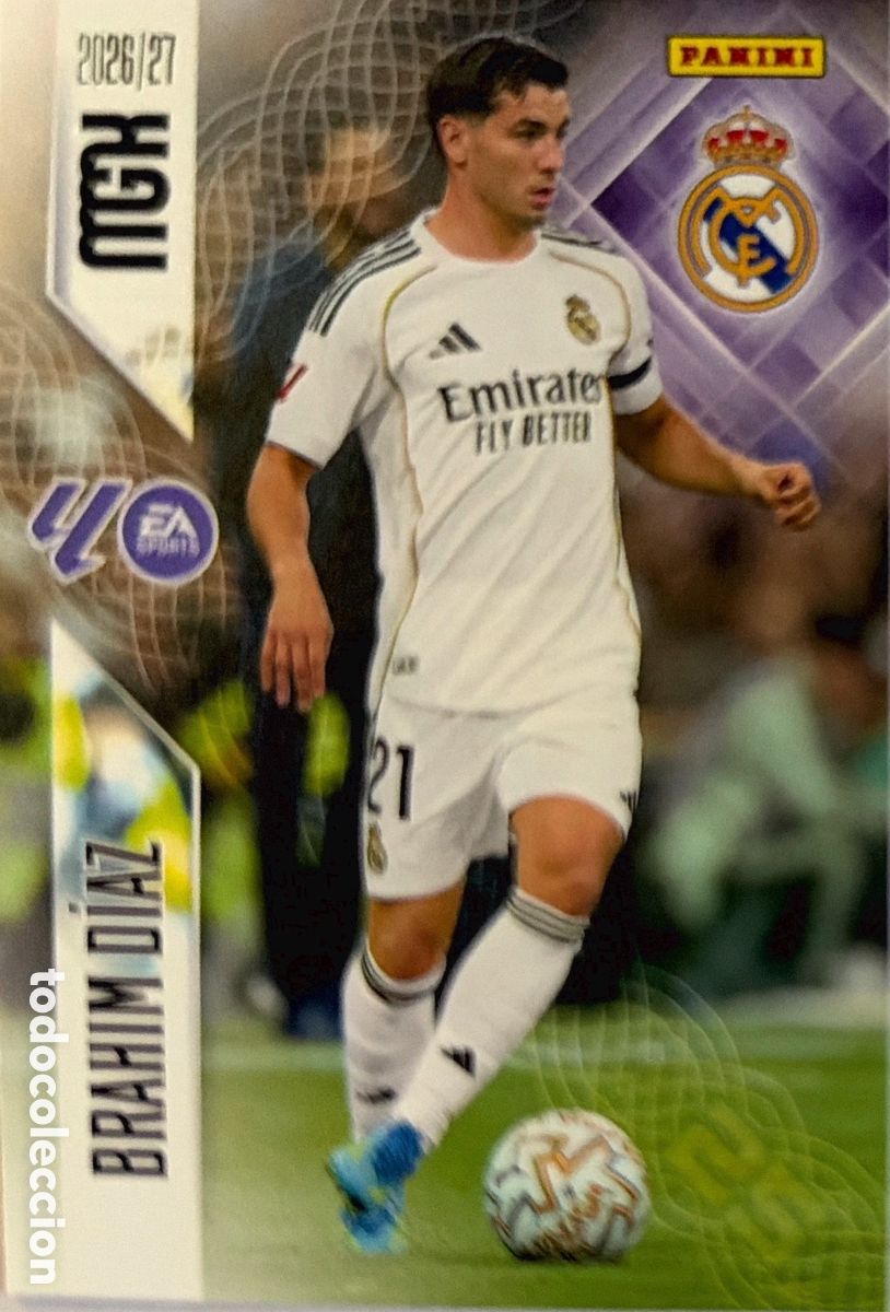 Cromos de Futebol: 230 Brahim D&iacute;az (R. MADRID) - MEGACRACKS 2026/27 (PANINI)