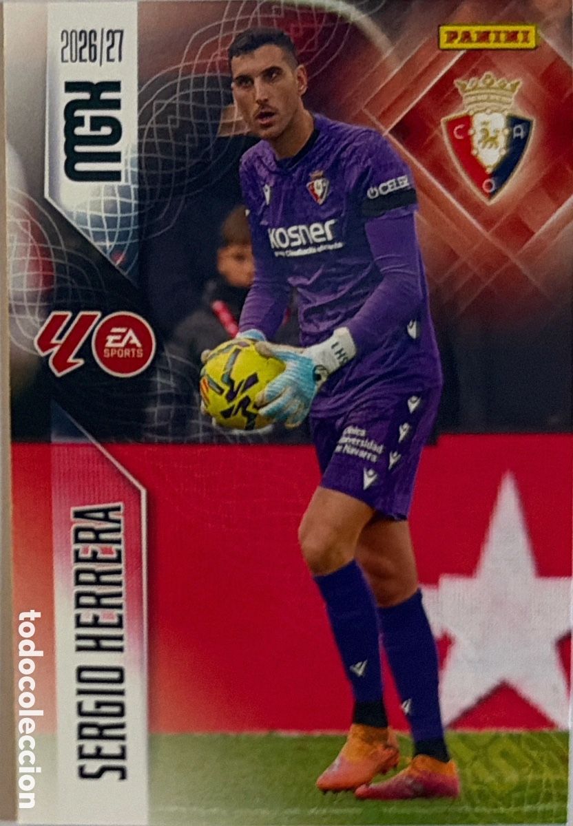 Football Stickers: 254 Sergio Herrera (OSASUNA) - MEGACRACKS 2026/27 (PANINI)