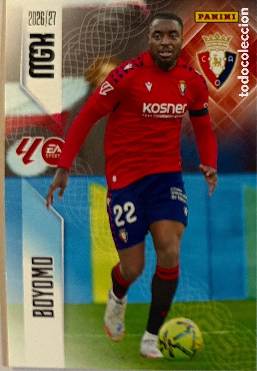 Football Stickers: 257 Boyomo (OSASUNA) - MEGACRACKS 2026/27 (PANINI)