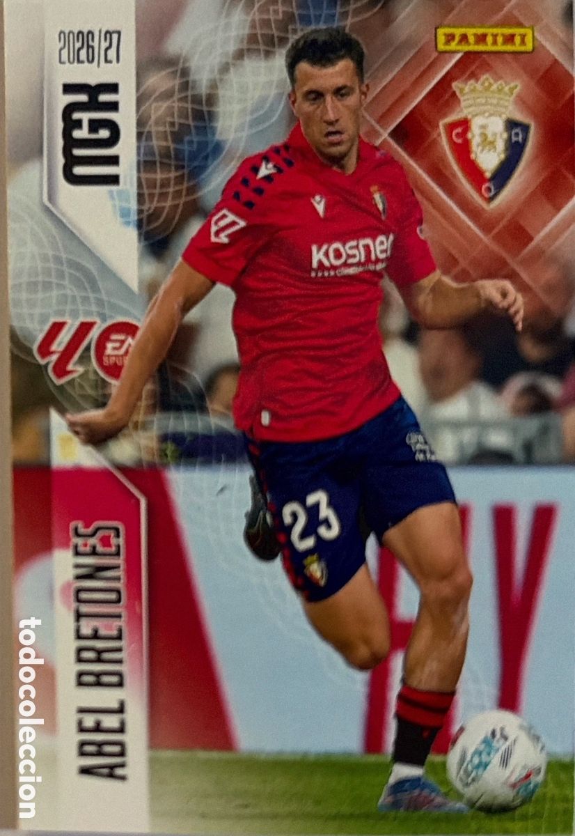 Football Stickers: 260 Abel Bretones (OSASUNA) - MEGACRACKS 2026/27 (PANINI)