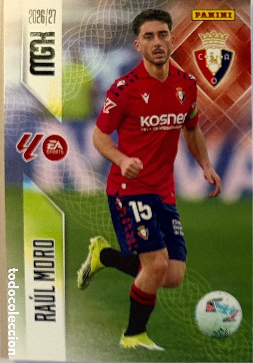 Football Stickers: 267 Ra&uacute;l Moro (OSASUNA) - MEGACRACKS 2026/27 (PANINI)