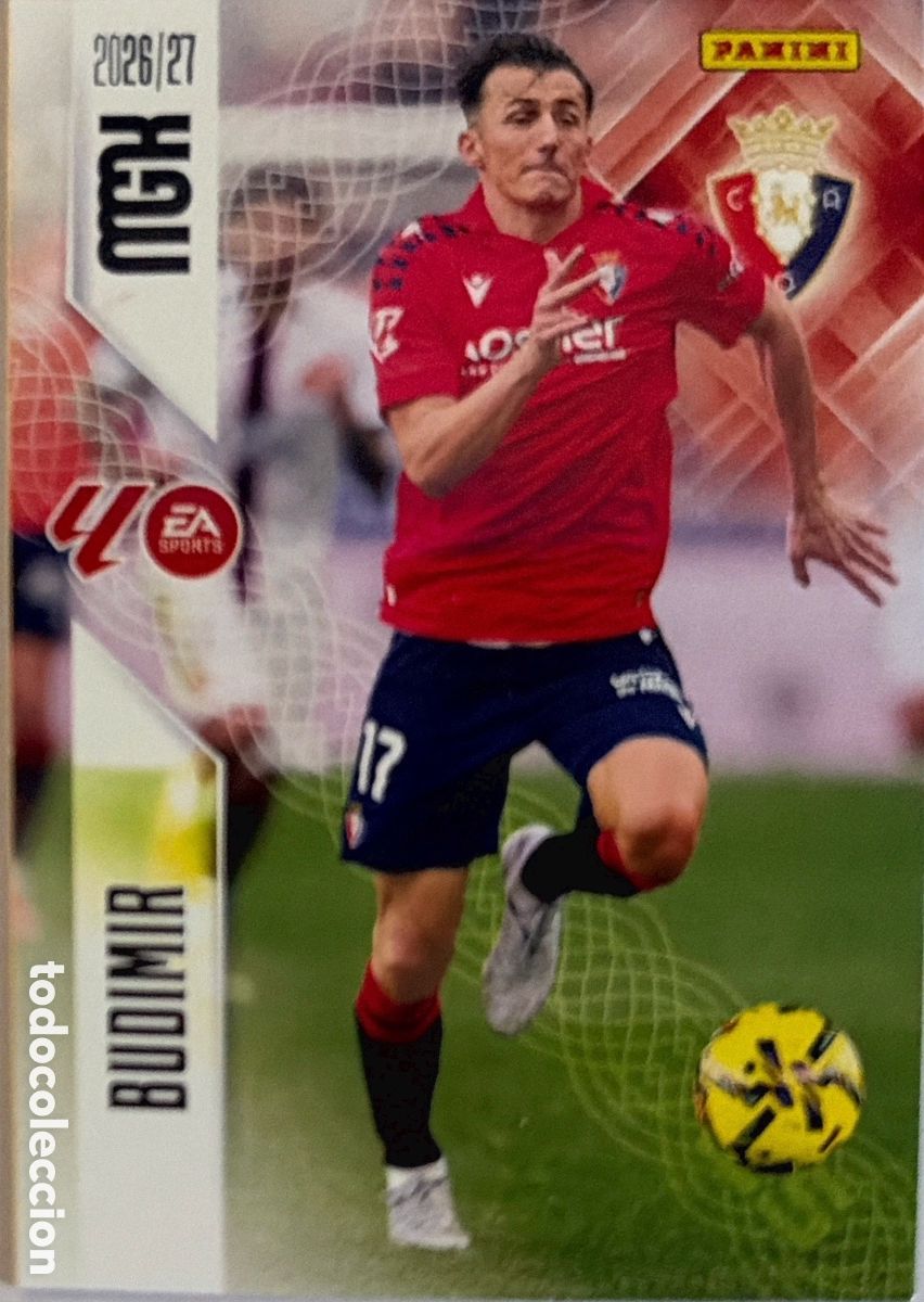Football Stickers: 270 Budimir (OSASUNA) - MEGACRACKS 2026/27 (PANINI)