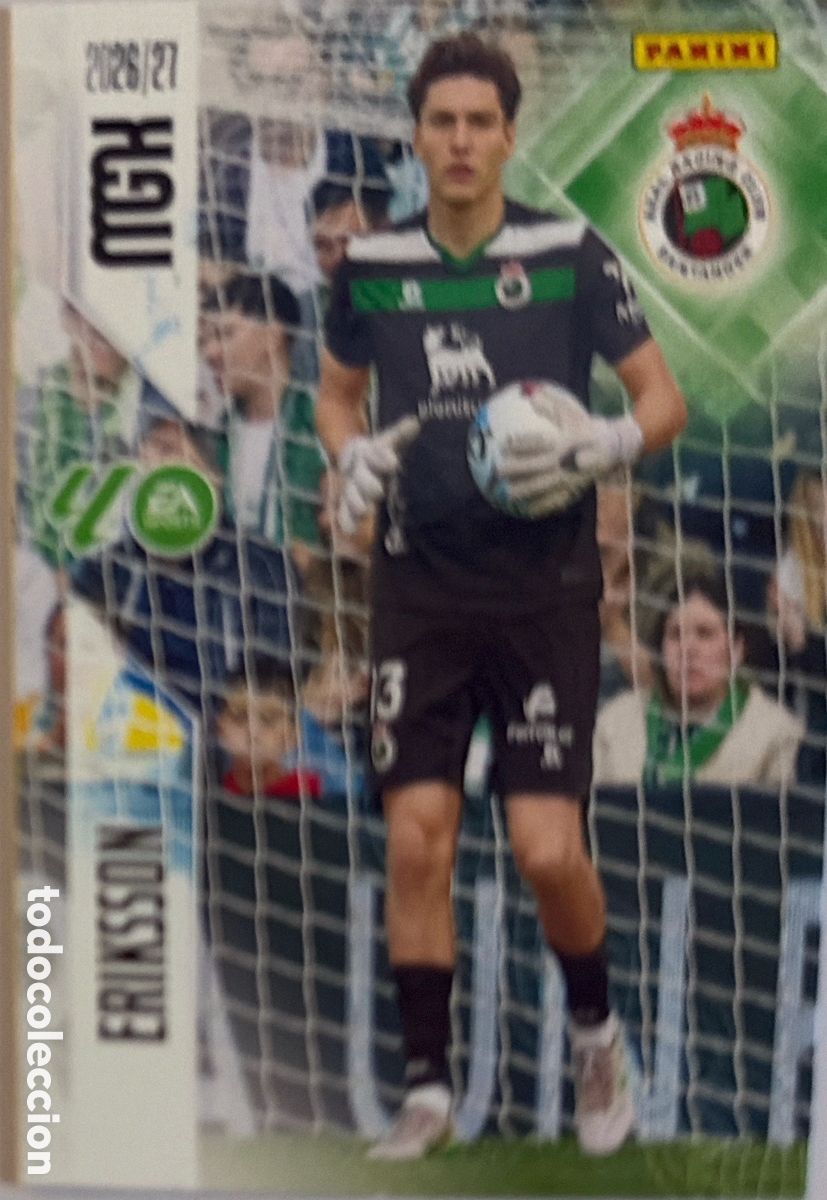 Football Stickers: 273 Eriksson (RACING SANTANDER) - MEGACRACKS 2026/27 (PANINI)
