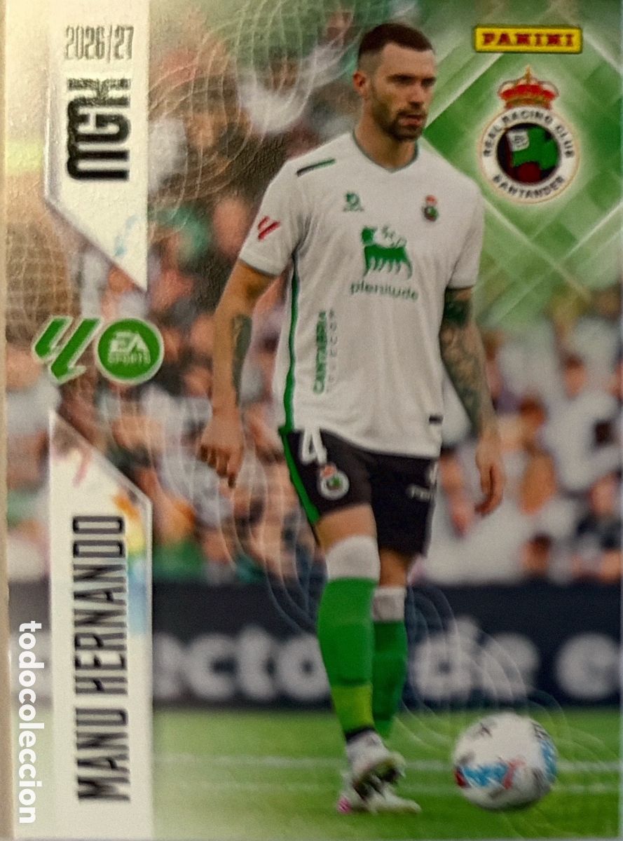 Football Stickers: 278 Manu Herrando (RACING SANTANDER) - MEGACRACKS 2026/27 (PANINI)