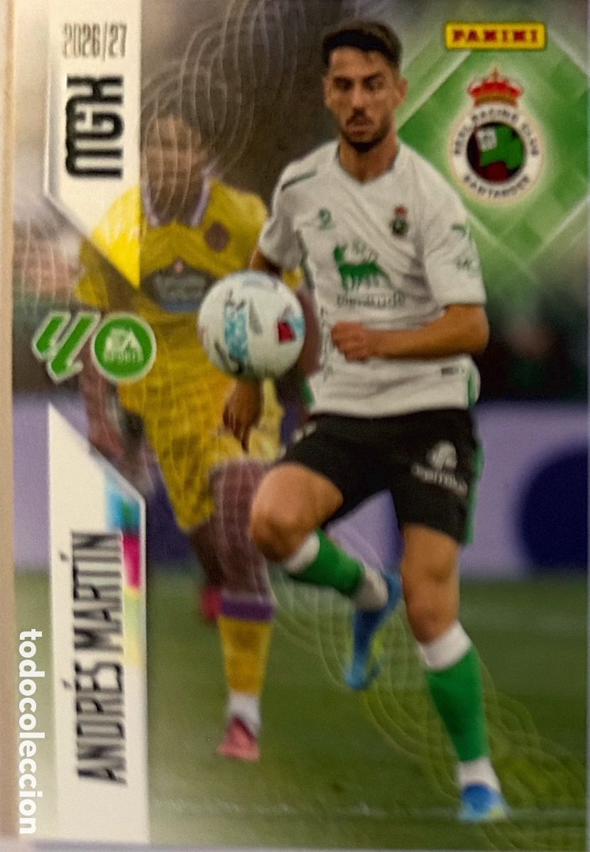 Football Stickers: 285 Andr&eacute;s Mart&iacute;n (RACING SANTANDER) - MEGACRACKS 2026/27 (PANINI)