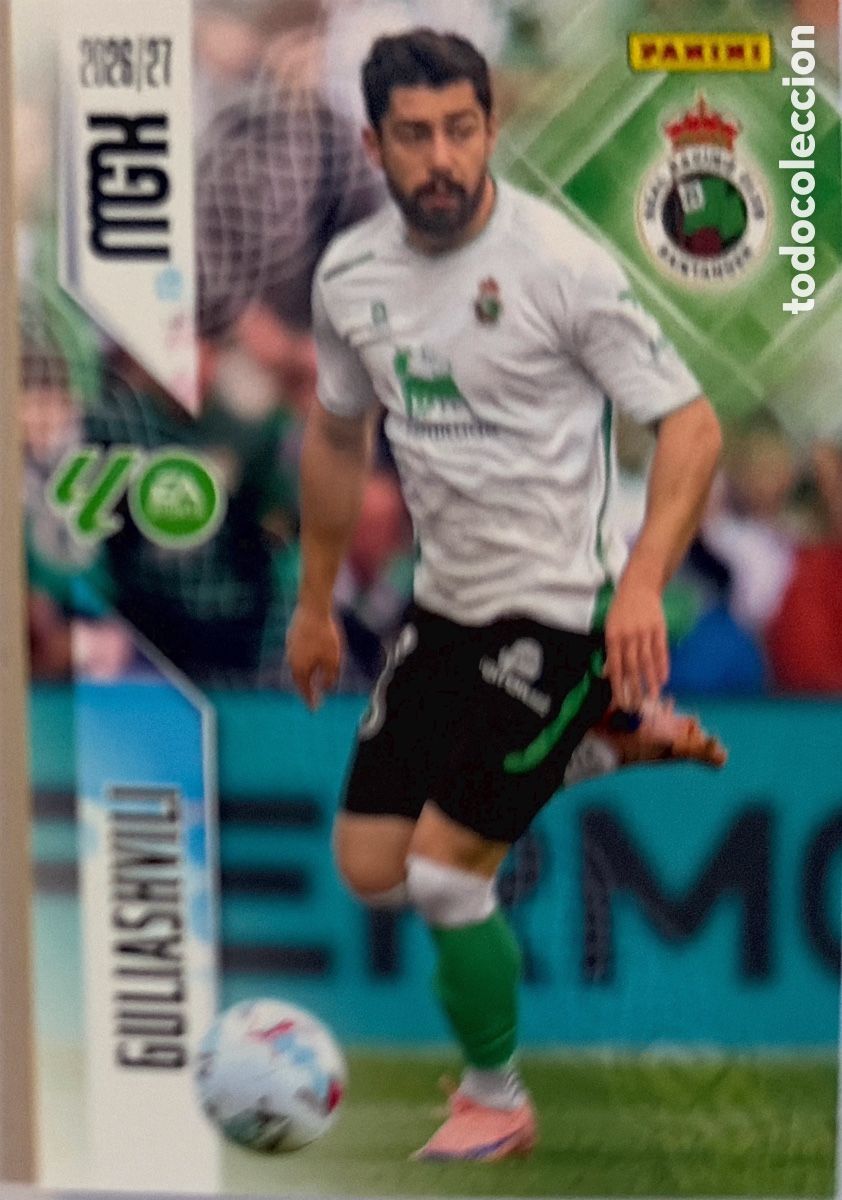 Football Stickers: 286 Guliashvili (RACING SANTANDER) - MEGACRACKS 2026/27 (PANINI)