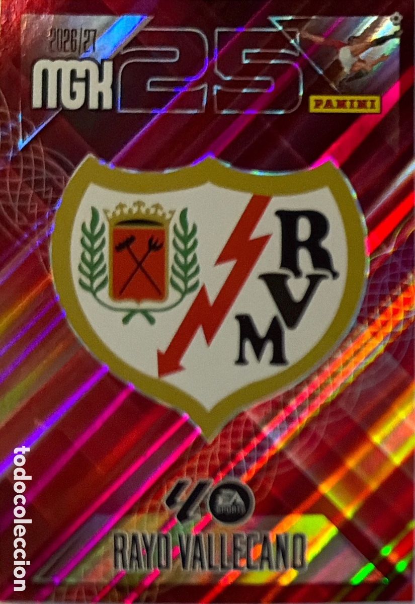 Football Stickers: 289 Escudo (RAYO VALLECANO) - MEGACRACKS 2026/27 (PANINI)