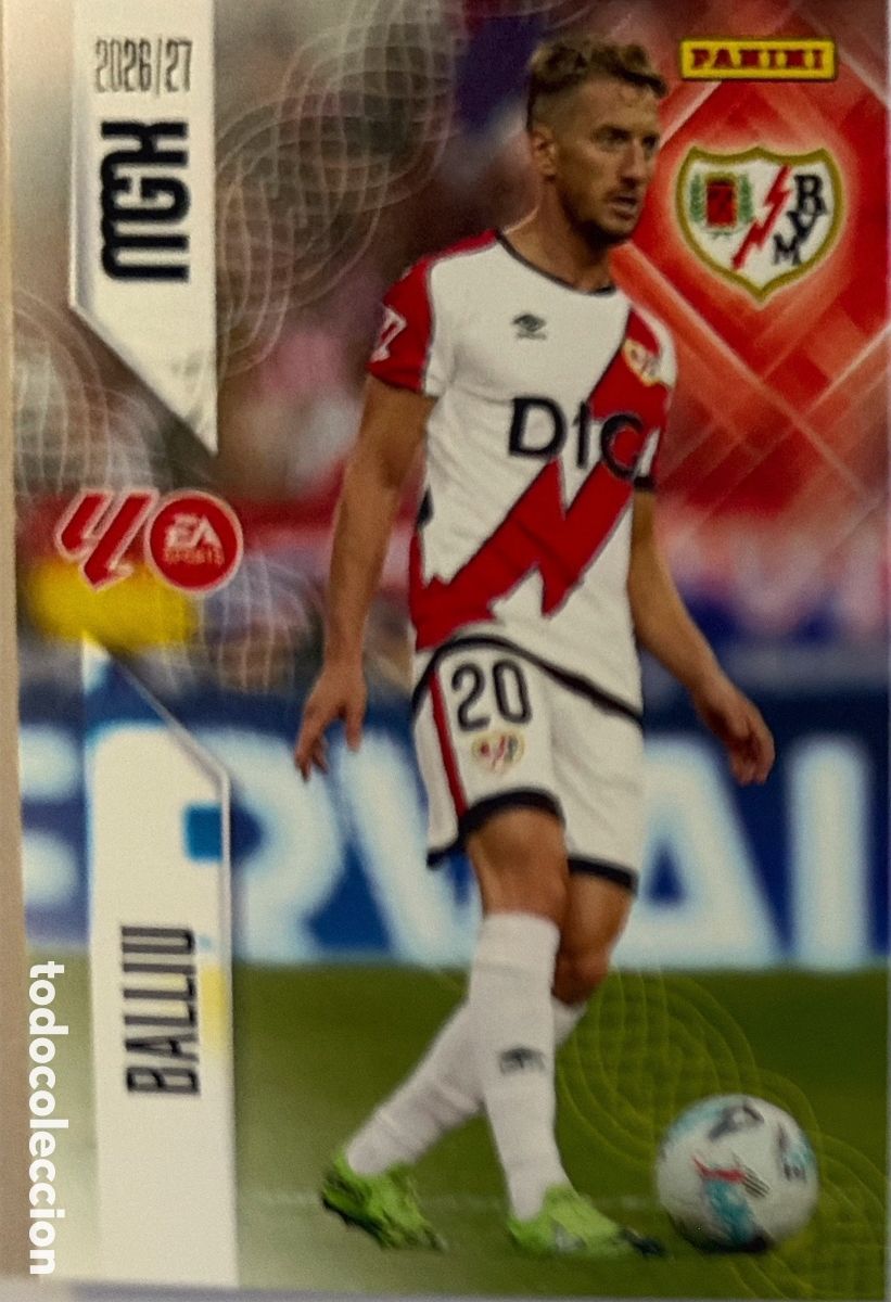 Football Stickers: 293 Balliu (RAYO VALLECANO) - MEGACRACKS 2026/27 (PANINI)