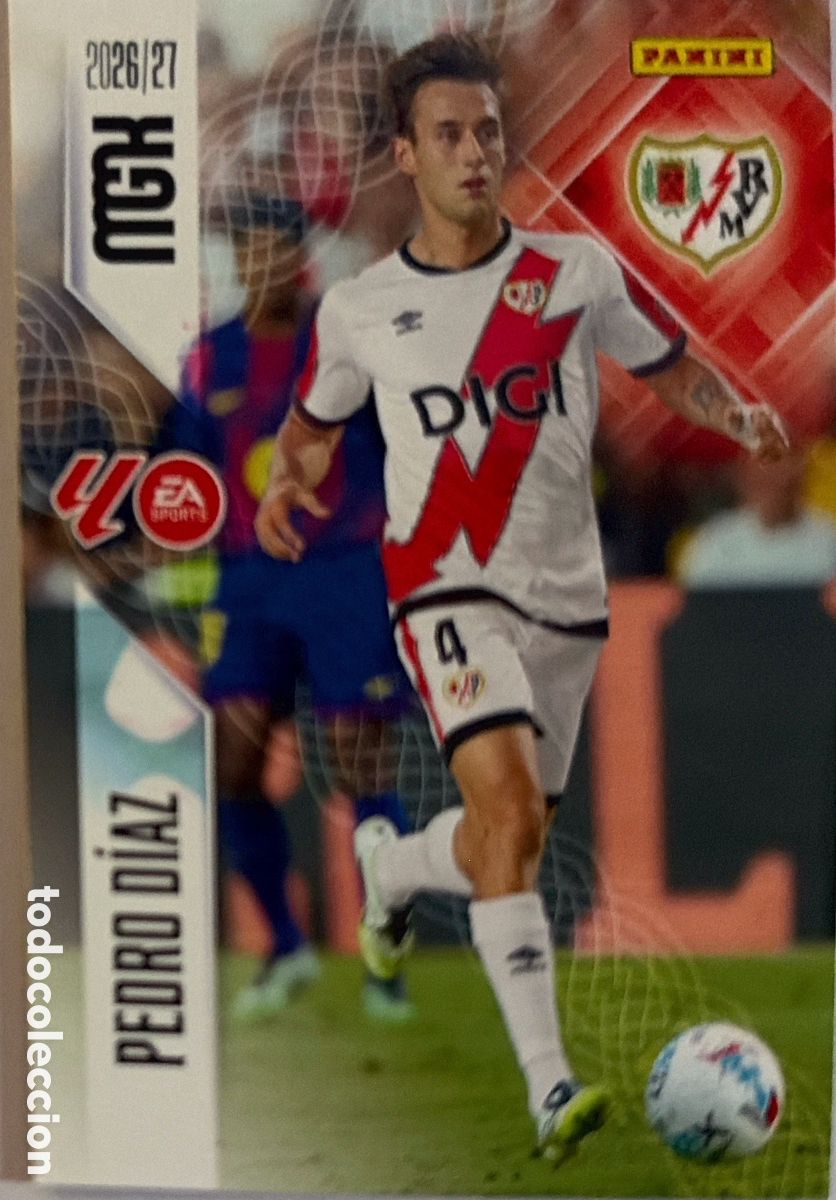 Football Stickers: 298 Pedro D&iacute;az (RAYO VALLECANO) - MEGACRACKS 2026/27 (PANINI)