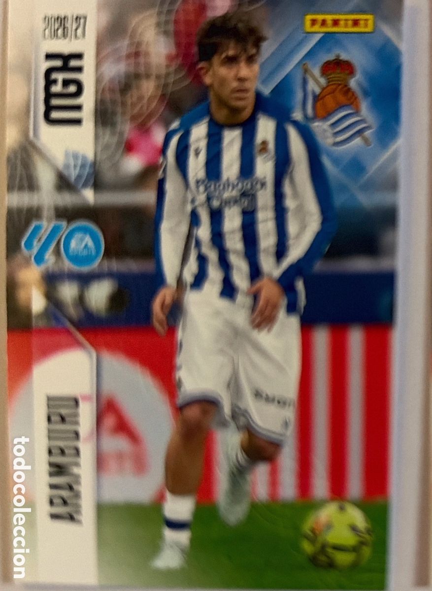 Football Stickers: 310 Aramburu (R. SOCIEDAD) - MEGACRACKS 2026/27 (PANINI)