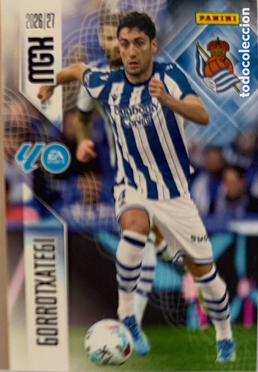 Football Stickers: 315 Gorrotaxtegi (R. SOCIEDAD) - MEGACRACKS 2026/27 (PANINI)
