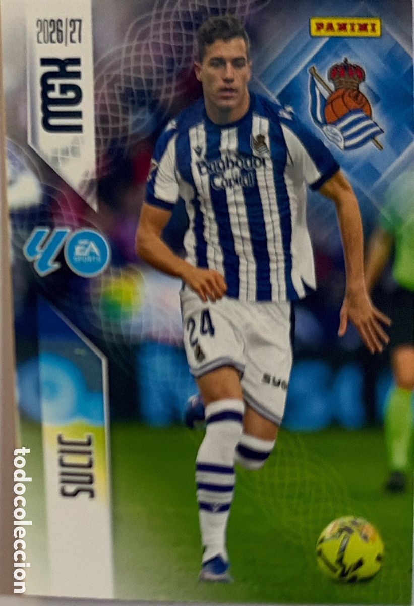 Football Stickers: 320 Sučić (R. SOCIEDAD) - MEGACRACKS 2026/27 (PANINI)