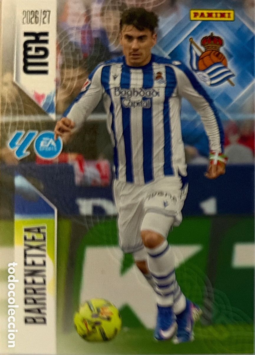 Football Stickers: 321 Barrenetxea (R. SOCIEDAD) - MEGACRACKS 2026/27 (PANINI)