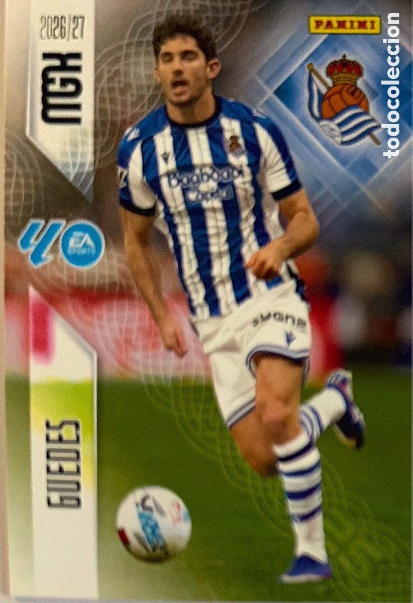 Football Stickers: 322 Guedes (R. SOCIEDAD) - MEGACRACKS 2026/27 (PANINI)