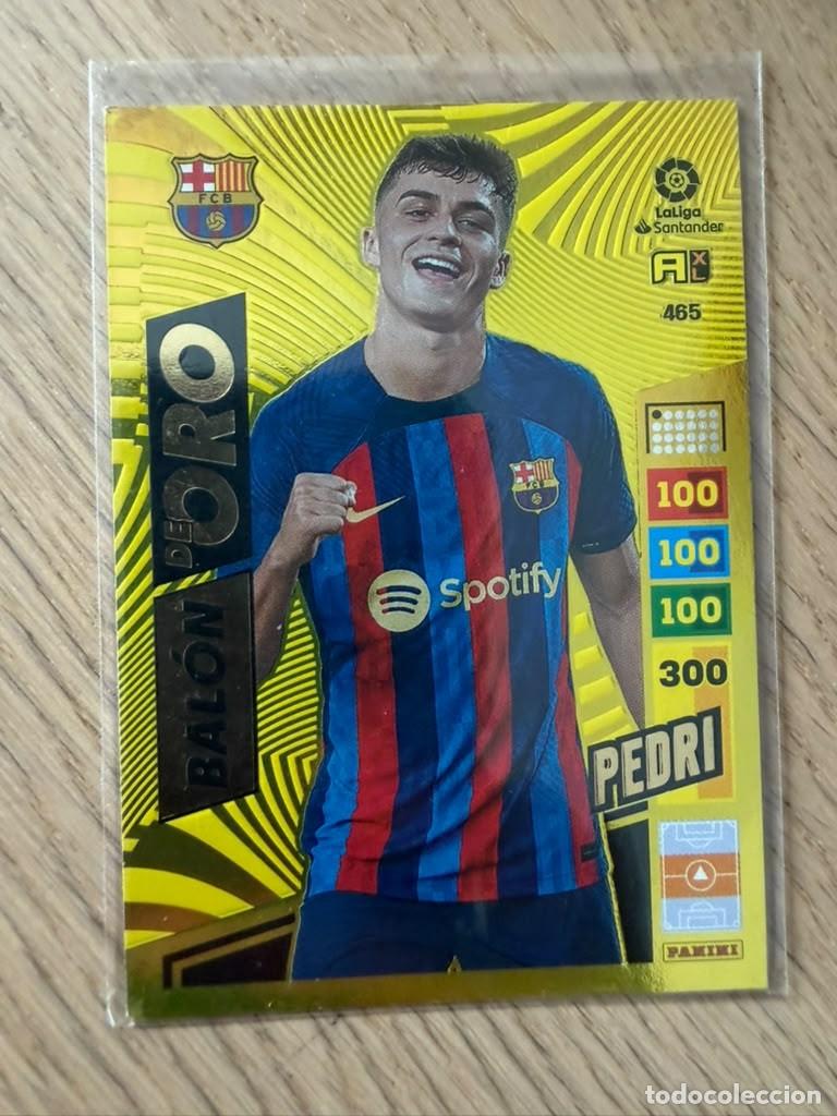 Football Stickers: 465 PEDRI BALON ORO BARCELONA 22 23 2022 2023 LIGA SANTANDER PANINI ADRENALYN XL CARD