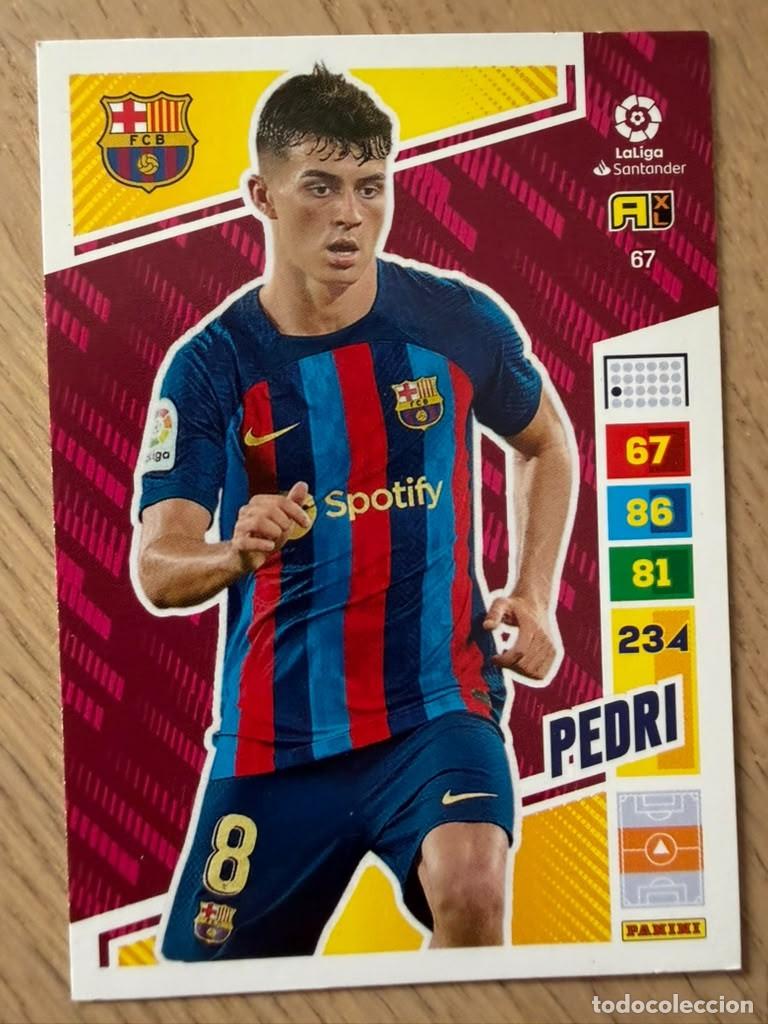Cromos de Futebol: 67 PEDRI BARCELONA 22 23 2022 2023 LIGA SANTANDER PANINI ADRENALYN XL CARD