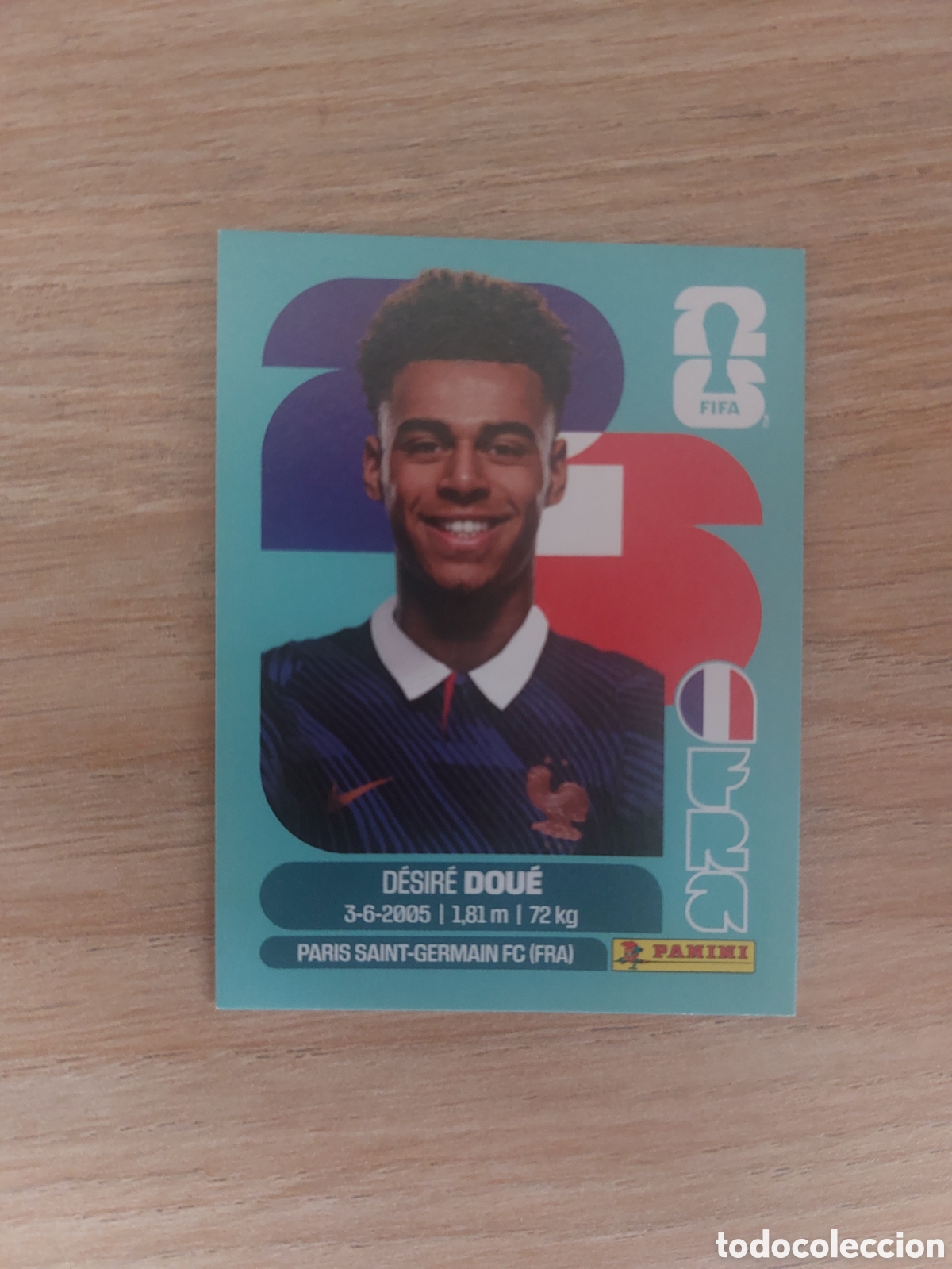 Cromos de f&uacute;tbol: FRA 17 FRA17 DESIRE DOUE FRANCIA PANINI FIFA MUNDIAL WORLD CUP 26 2026 STICKER
