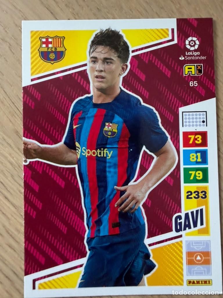 Cromos de f&uacute;tbol: 65 GAVI BARCELONA 22 23 2022 2023 LIGA SANTANDER PANINI ADRENALYN XL CARD