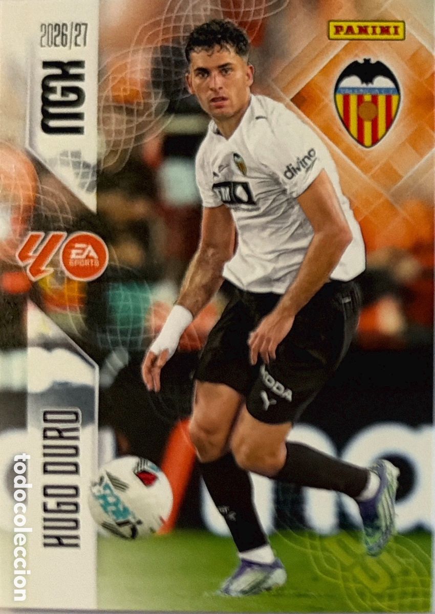 Fu&szlig;ball-Sticker: 358 Hugo Duro (VALENCIA) - MEGACRACKS 2026/27 (PANINI)