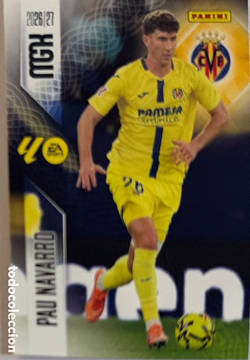 Fu&szlig;ball-Sticker: 365 Pau Navarro (VILLARREAL) - MEGACRACKS 2026/27 (PANINI)