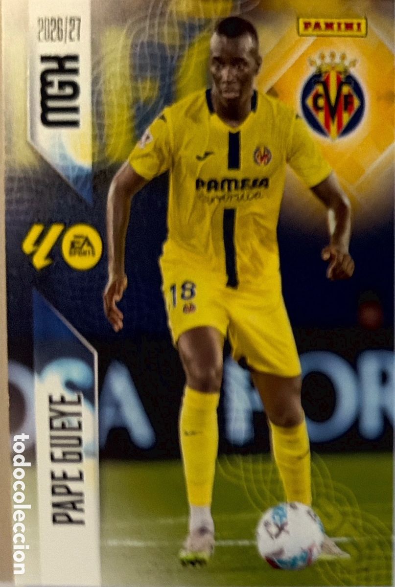 Fu&szlig;ball-Sticker: 372 Pape Gueye (VILLARREAL) - MEGACRACKS 2026/27 (PANINI)