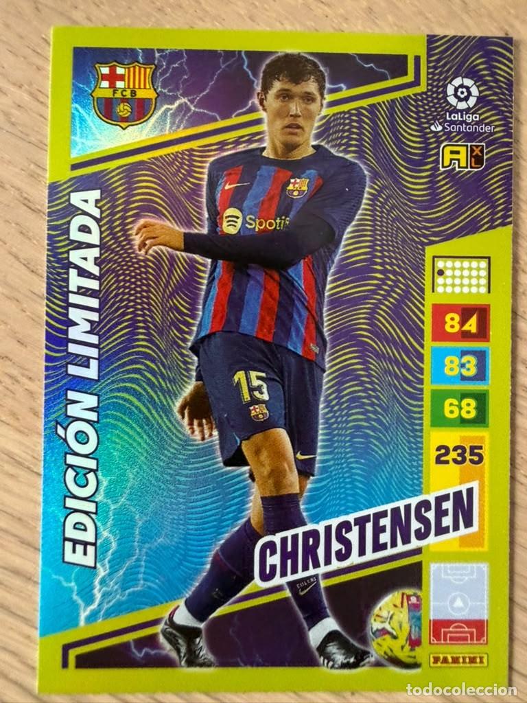 Cromos de f&uacute;tbol: CHRISTENSEN EDICION LIMITADA BARCELONA 22 23 2022 2023 LIGA SANTANDER PANINI ADRENALYN XL CARD