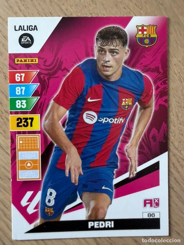 Figurine di Calcio: 86 PEDRI BARCELONA 23 24 2023 2024 LIGA EA SPORT PANINI ADRENALYN XL CARD