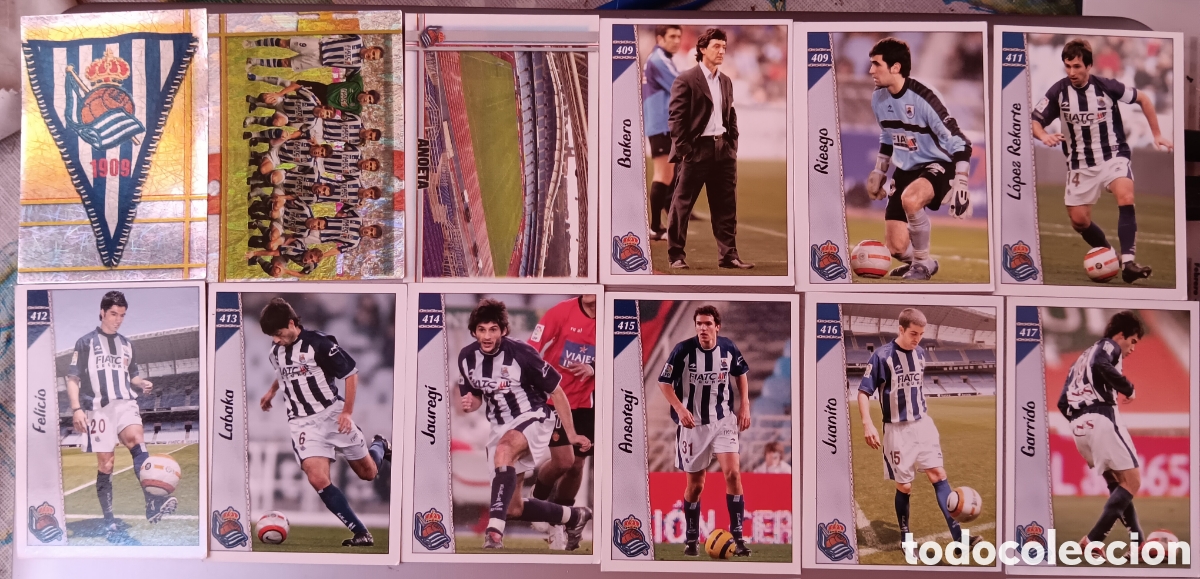 Figurine di Calcio: MUNDICROMO 2006 2007 LAS FICHAS DE LA LIGA REAL SOCIEDAD