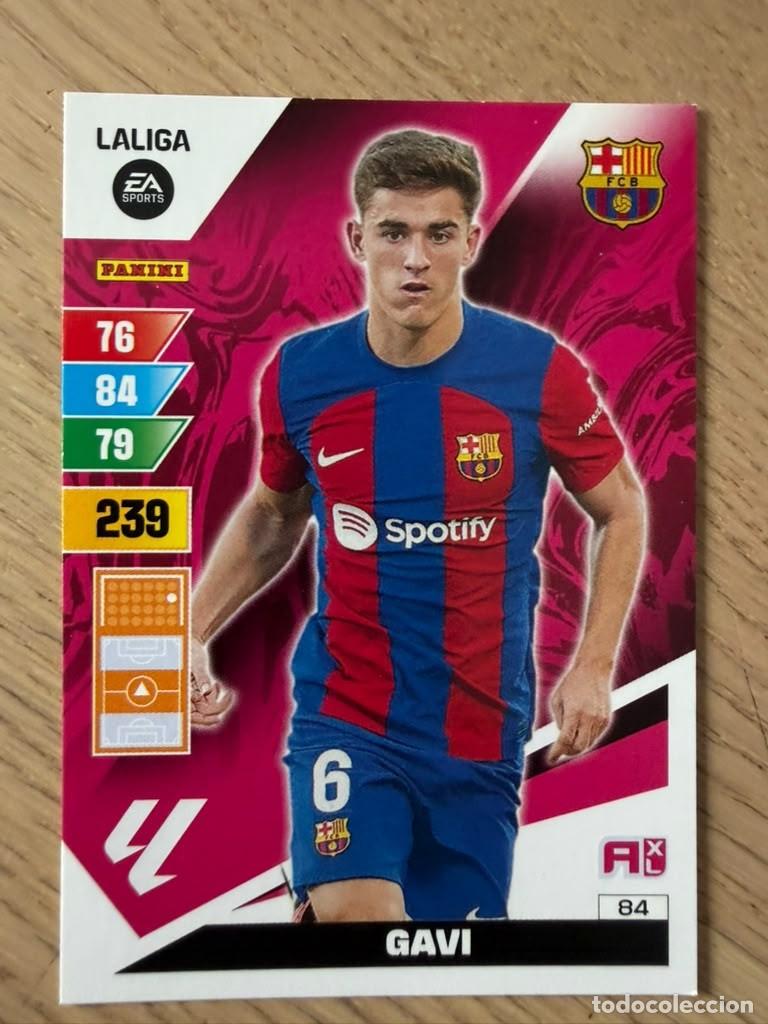 Figurine di Calcio: 84 GAVI BARCELONA 23 24 2023 2024 LIGA EA SPORT PANINI ADRENALYN XL CARD
