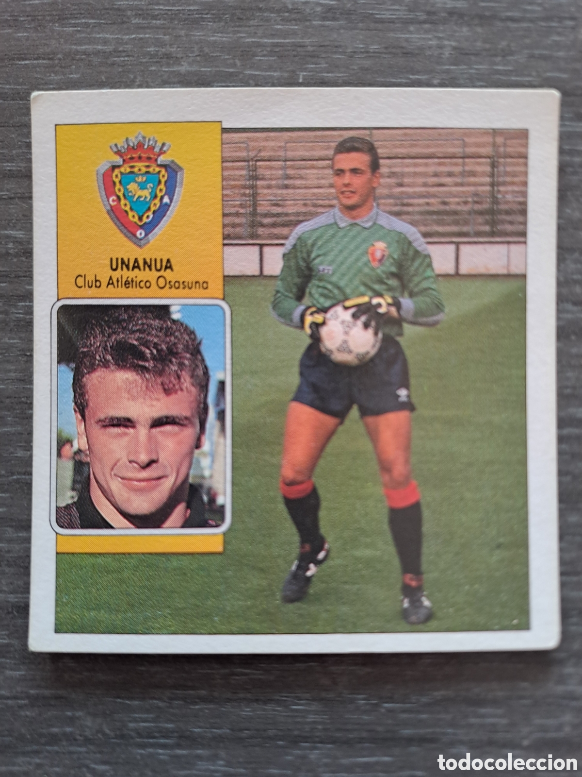 Figurine di Calcio: LIGA ESTE 92-93 &mdash; UNANUA &mdash; OSASUNA &mdash; BAJA Cromo original de Unanua, jugador de Osasuna