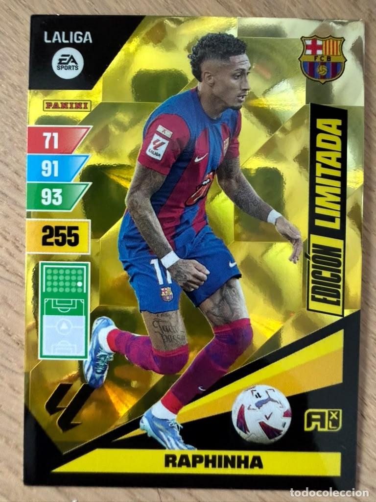 Cromos de f&uacute;tbol: RAPHINHA EDICION LIMITADA BARCELONA 23 24 2023 2024 LIGA EA SPORT PANINI ADRENALYN XL CARD