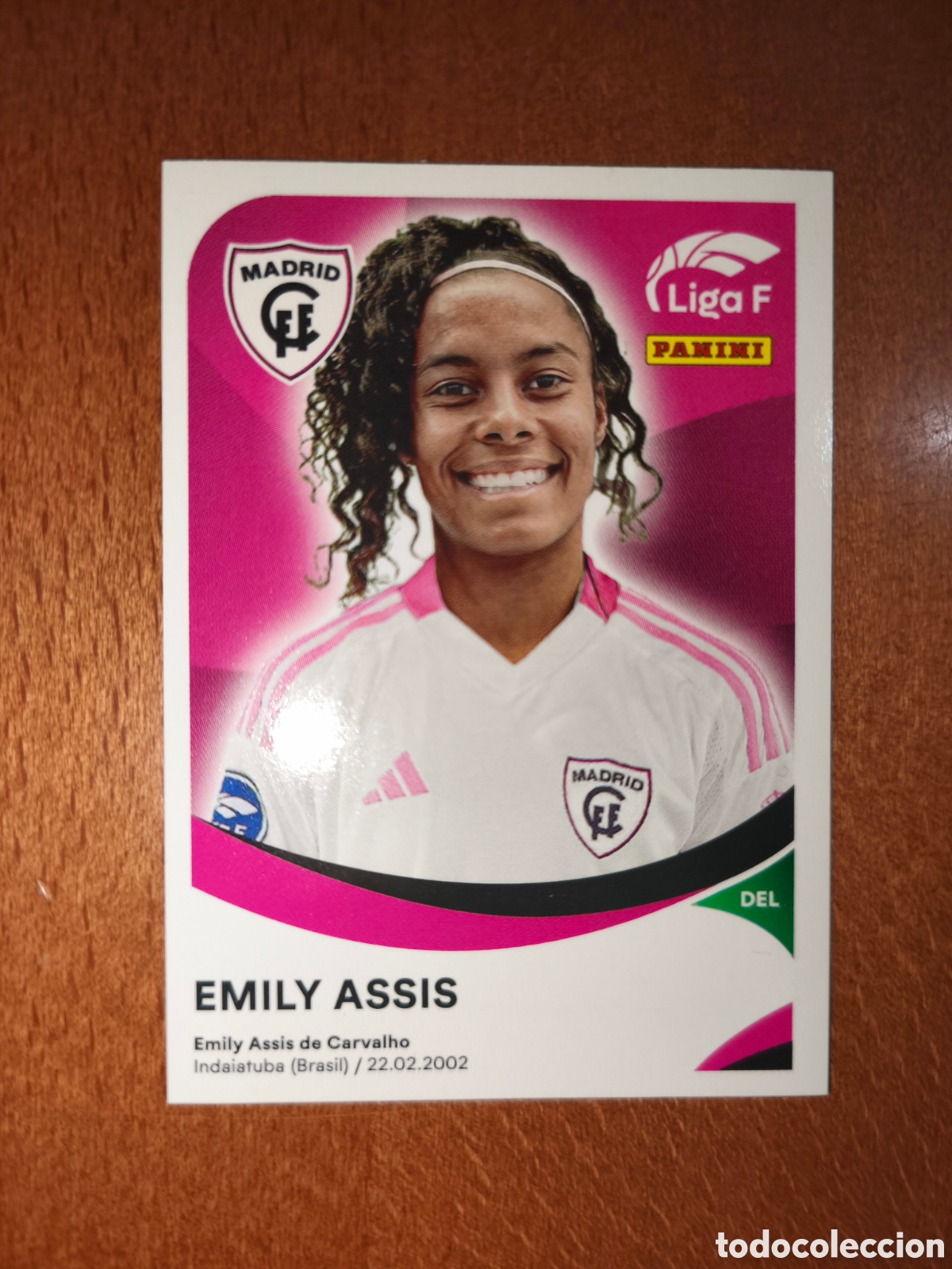Cromos de f&uacute;tbol: Emily Assis n&deg;240 B liga femenina f 24/25 Madrid CFF