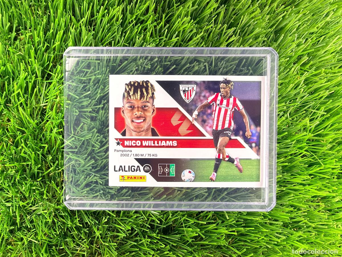 Cromos de f&uacute;tbol: N&ordm; 18 Nico Williams Athletic Club Liga Este 26 27