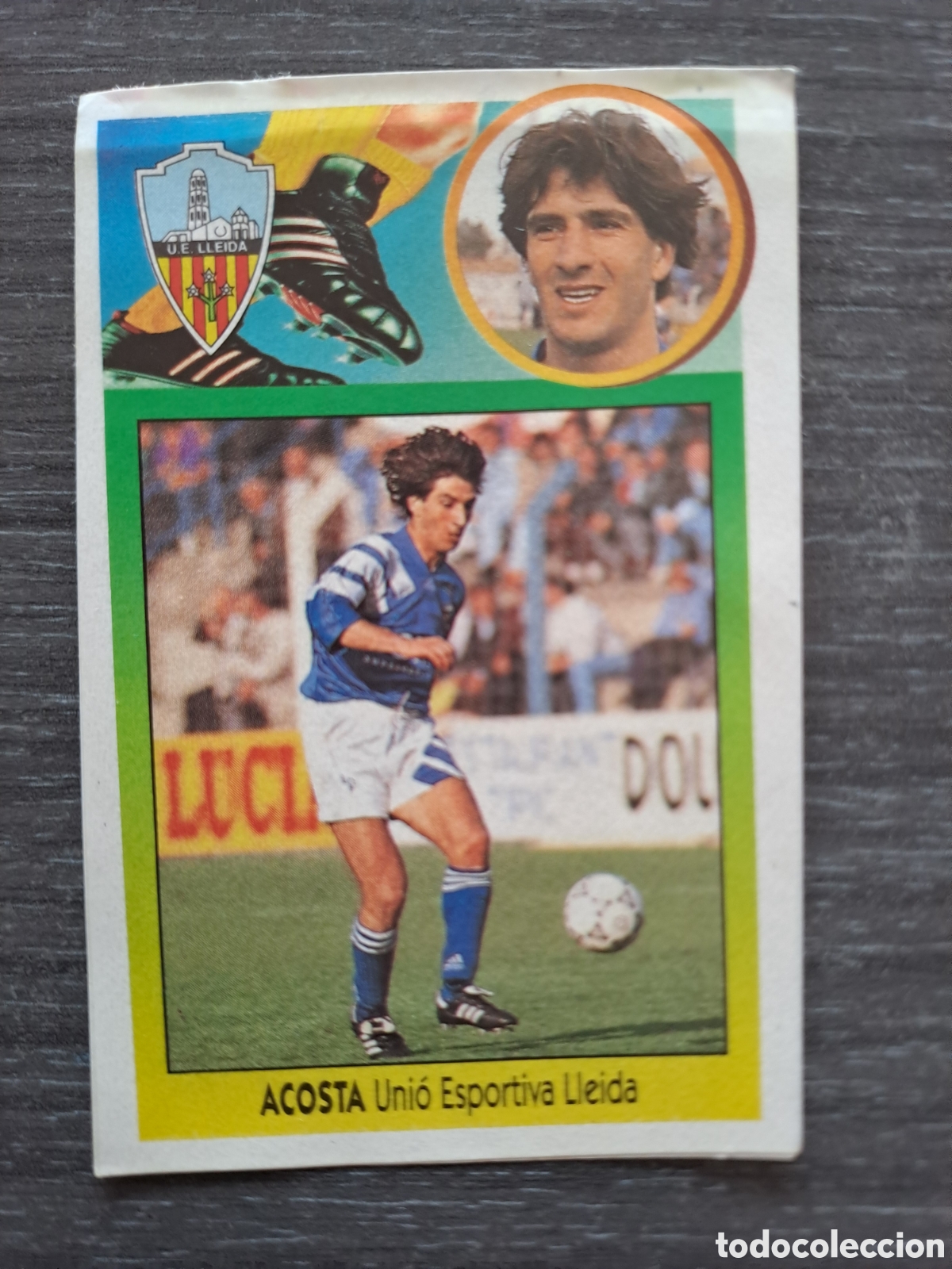 Cromos de f&uacute;tbol: LIGA ESTE 93-94 &mdash; ACOSTA &mdash; LLEIDA &mdash; BAJA &mdash; ADHESIVO Cromo original de Acosta, jugador del Lleida, p