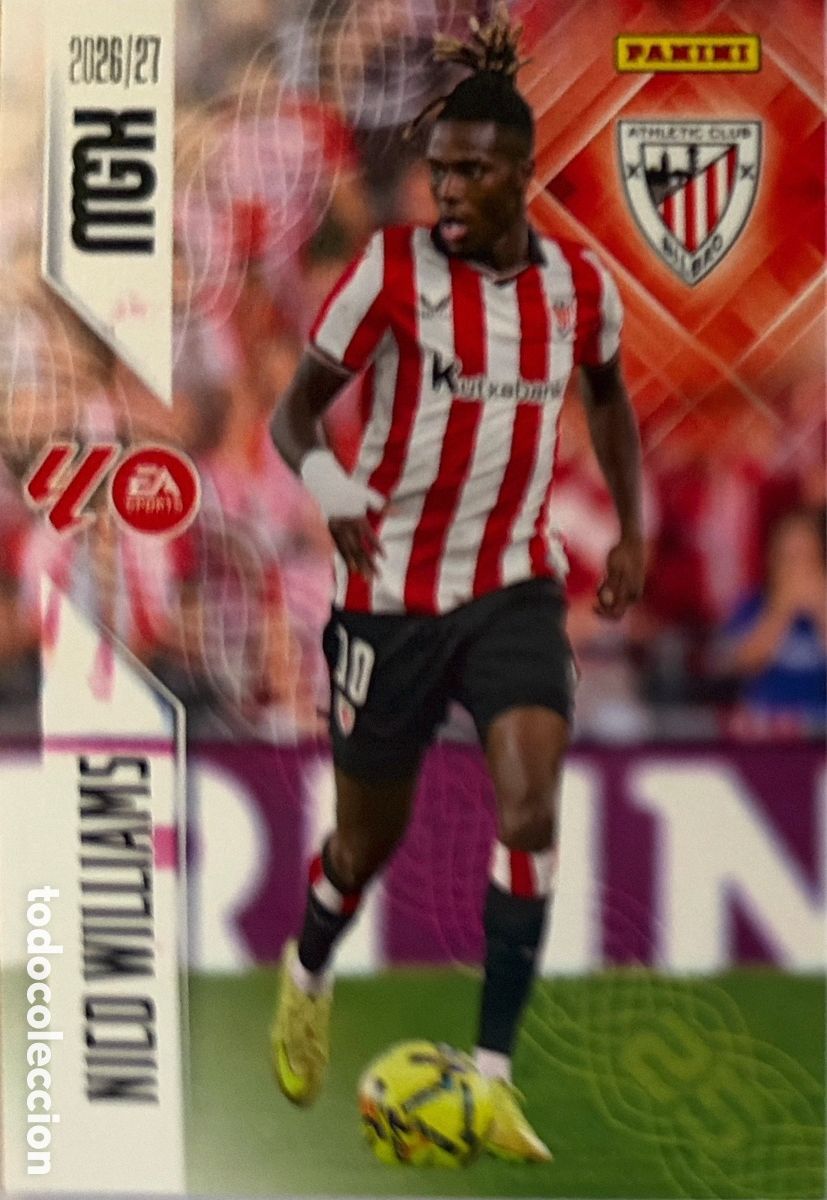Fu&szlig;ball-Sticker: 54 Nico Williams (ATHL. BILBAO) - MEGACRACKS 2026/27 (PANINI)