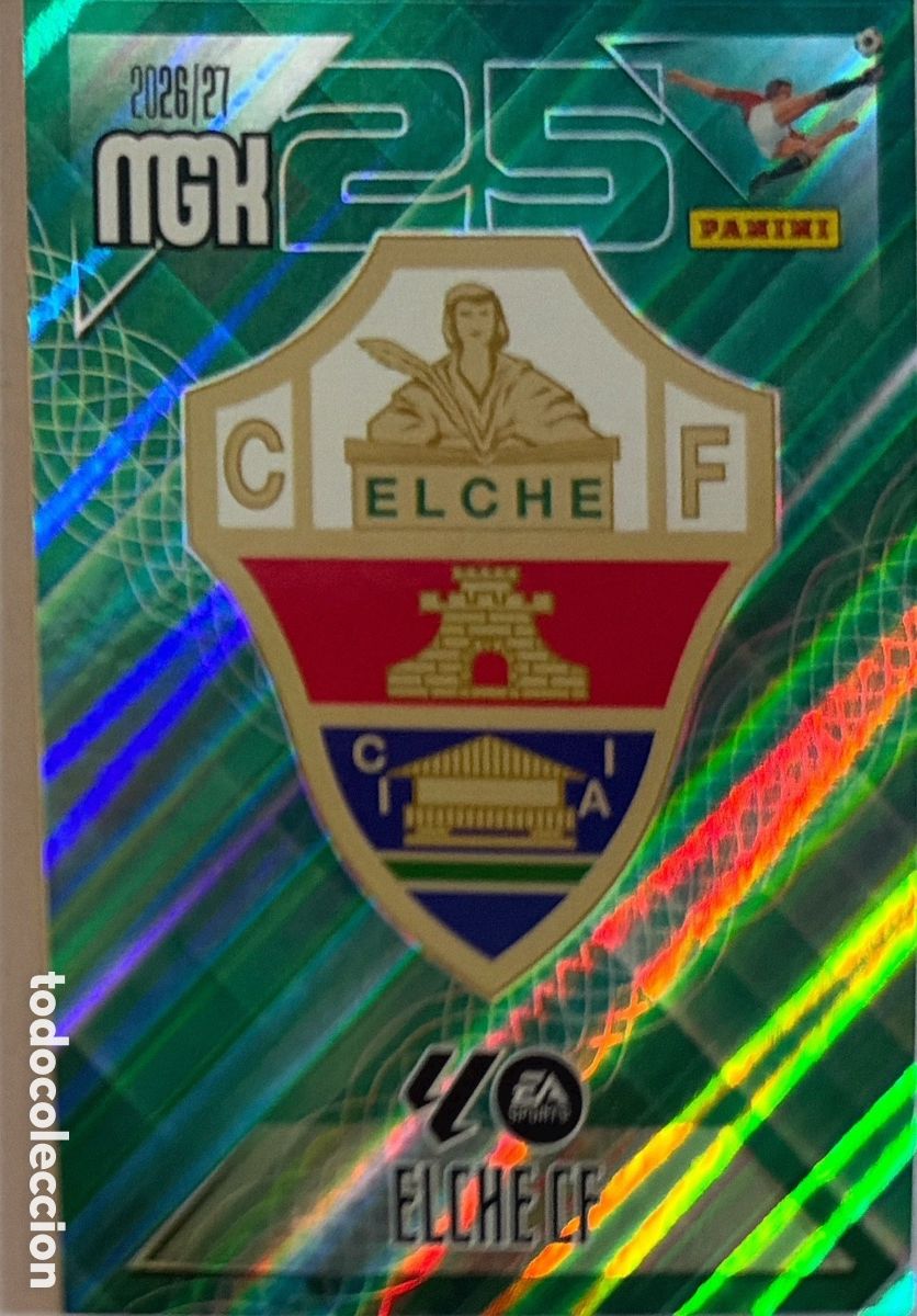 Cromos de f&uacute;tbol: 145 Escudo (ELCHE) - MEGACRACKS 2026/27 (PANINI)