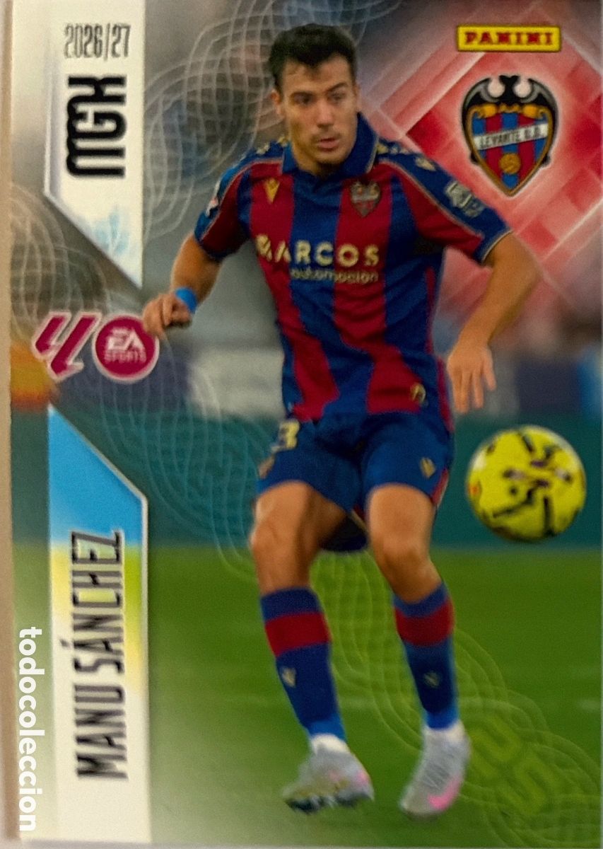 Cromos de f&uacute;tbol: 206 Manu S&aacute;nchez (LEVANTE) - MEGACRACKS 2026/27 (PANINI)