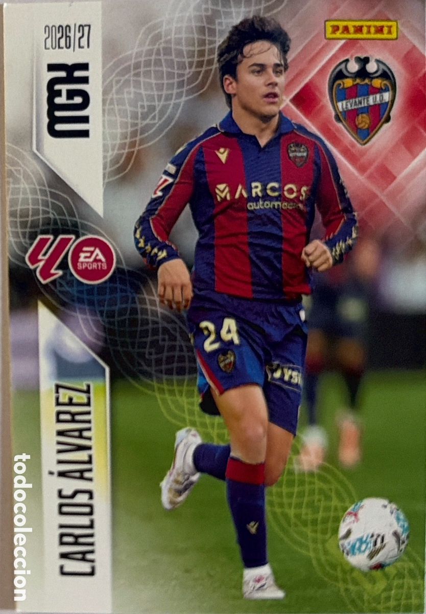 Cromos de f&uacute;tbol: 211 Carlos &Aacute;lvarez (LEVANTE) - MEGACRACKS 2026/27 (PANINI)